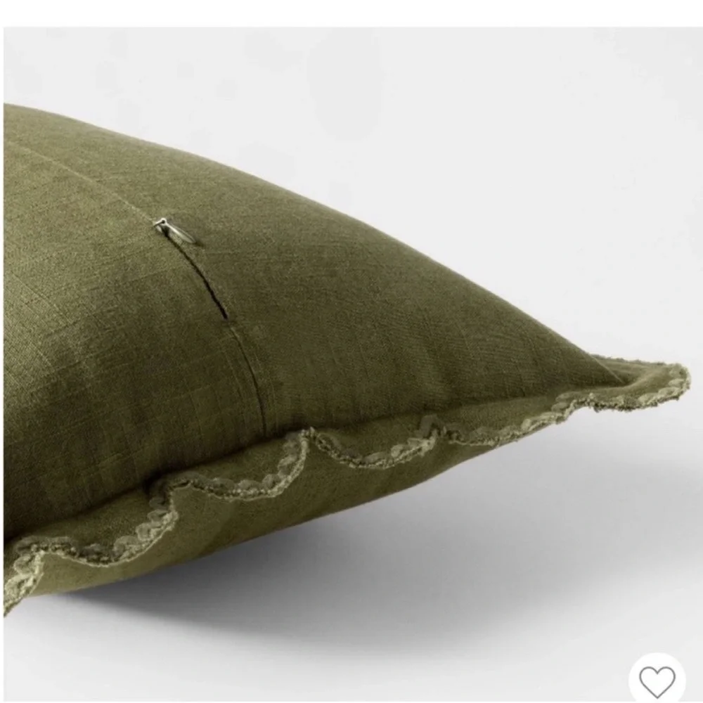 Studio McGee Green Holiday Pillow. 14” x  20”